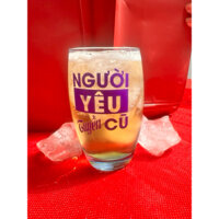 Ly Bia Thủy Tinh 330ml In Tên Người Yêu Cũ - Chuyển Màu Khi Lạnh - Quà Tặng Độc Đáo (Hồng Đậm - Tím)