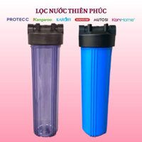 Ly Bigblue 20 Inch Lọc Nước Chính Hãng PROTECC Không Kèm Lõi Bên Trong - Cốc Béo 20 Inch Lọc Nước - Cốc Béo Trong - Xanh