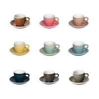 Ly Cà Phê Egg 80ml Espresso Cup & Saucer (Màu Potters) - Loveramics