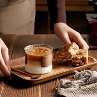 Ly cà phê thủy tinh cao cấp, tinh tế, cốc gia đình, Americano đá, Latte bẩn, nghệ thuật Latte, cốc nước treo tai sáng tạo