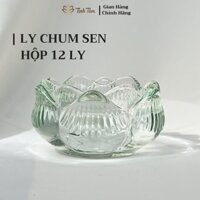 LY CHUM SEN 60ML HỘP 12 LY ĐỰNG NẾN, LY THỦY TINH ĐỰNG NẾN - TỊNH TÂM SHOP