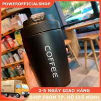 Ly cốc giữ nhiệt coffee lõi inox 304 bền đẹp pha cà phê, cốc có ống hút, giữ nhiệt 8H, có 2 đầu uống cà phê tiện lợi