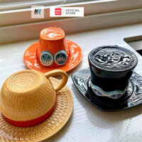 Ly Cốc Sứ Miniso One Piece làm bằng chất liệu Dolomite hình dạng 3D Hoạt Hình Nhập Khẩu