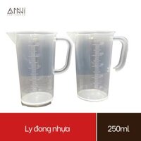 Ly đong nhựa (250ml) - Ca đong chất liệu nhựa cao cấp hợp vệ sinh - Vạch định lượng rõ ràng