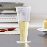 Ly đong pha chế 100ml bằng nhựa trong suốt