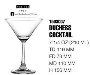 Bộ 6 ly Duchess cocktail Ocean 1503C07 - 210ml