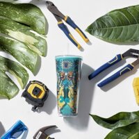 Ly đựng nước văn phòng, tập gym DAX thiết kế phiên bản mùa THU 591ml đa năng có nắp đậy tặng kèm ống hút có thể tái chế