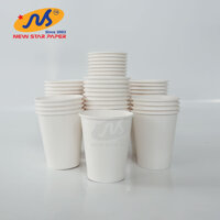 Ly giấy 12oz354ml - Lốc 50 ly giấy trơn - Ly trắng2PE