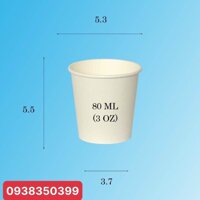 Ly giấy 3oz 80ml - Trắng,50