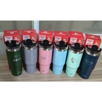 Ly Giữ Nhiệt 2 Lớp  Nắp Có Ống Hút nhựa