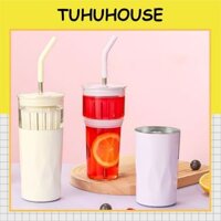 Ly giữ nhiệt 2IN1 650ml 2 lớp đa dụng, bình nước giữ nhiệt kép có lõi lọc trà tiện lợi - TUHUHOUSE