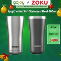 Ly giữ nhiệt 3in1 Stainless Steel 600ml ZOKU ZK144