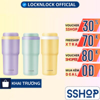 Ly giữ nhiệt 480ml LocknLock Inox 316L chống ăn mòn, nắp bật, miệng rộng Chính hãng LHC3292  - SSHOP MALL
