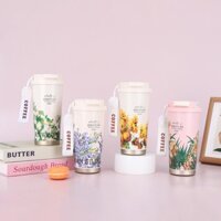 Ly giữ nhiệt 500ml có ống hút, cốc giữ nhiệt nóng lạnh inox 316 cao cấp quai xách tiện lợi