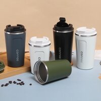 Ly giữ nhiệt cà phê cao cấp nắp chống đổ, Inox 304 dung tích 510ml