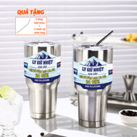 Ly Giữ Nhiệt Domino Bình Nước 900ML Chất Liệu Inox Giữ Nhiệt Tốt Kèm Bộ Ống Hút