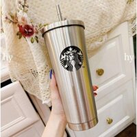 Ly Giữ Nhiệt Inox 304 Cao Cấp Giữ Nhiệt Cả Ngày - Nắp Chống Trào Nước + Trọn Bộ Phụ Kiện ( 2 Ống Hút + Cọ rửa + Túi)