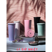 Ly giữ nhiệt [Kèm Cọ rửa/ Nút bịt/ Ống hút]- Inox 304 - Giữ nhiệt 6 tiếng - 750ml & 500ml - Cốc giữ nhiệt [FULL phukien]
