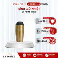 Ly giữ nhiệt kèm ống hút La Fonte 450ml  Vacuum Flask 012331, Chất liệu thép không gỉ (SUS304) - Chính hãng MORIITALIA
