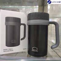 Ly giữ nhiệt Lock&amp;Lock Basic Table Mug dung tích 500ml LHC9002 - Màu đen