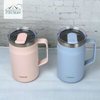 Ly giữ nhiệt Lock&Lock Metro Mug 600ml bằng thép không gỉ ca , cốc LHC4282 - Hồng