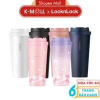 Ly giữ nhiệt LocknLock 550ml Energetic One-Touch 6 Màu LHC3249 , mở nắp một chạm, inox 316L - K-MALL