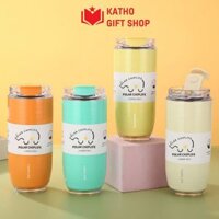 Ly giữ nhiệt nắp bật Chiplife CV440 dung tích 440ml vân tổ ong sang trọng