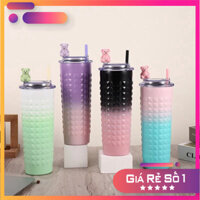 Ly giữ nhiệt nắp gấu chống trượt TBGNGOOD 800ml, cốc giữ nhiệt sầu riêng 2 màu cao cấp durian bear - BéBôngShop