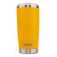 Ly Giữ Nhiệt Nắp Trượt Chống Tràn Rinfere - Tặng Kèm Ống Hút Không Gỉ, Dụng Cụ Vệ Sinh Ông Hút 590ml - Alpine Yellow