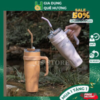 Ly Giữ Nhiệt SITARAYURI Kèm Ống Hút Bình Giữ Nhiệt Inox 1200ML Cốc Giữ Nhiệt Cao Cấp COC21_M166