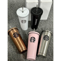 Ly Giữ Nhiệt Starbucks 750ml Inox 304 kèm ống hút inox ( Tặng túi trong + cọ + nút bịt ống hút