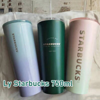 Ly Giữ Nhiệt Starbucks 750ml Inox 304 Kèm Ống Hút Inox, Bình Giữ Nhiệt, Cốc Giữ Nhiệt Kèm Ống Hút
