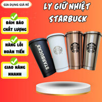 Ly giữ nhiệt Starbucks cao cấp 500ml, 750ml inox 304 an toàn bền bỉ giữ nhiệt 6h - 8h, kèm ông hút.