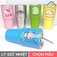 Ly giữ nhiệt Thái Lan💥FREESHIP💥ly cỡ lớn 900ml Tặng Ống hút + Thanh cọ rửa bình cốc uống nước Inox