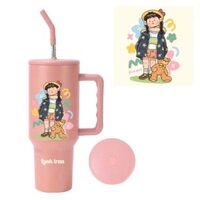 Ly giữ nhiệt thiết kế cá nhân hóa 1200ml Bình giữ nhiệt Thép không gỉ có tay cầm màu Pastel
