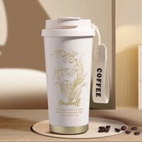 Ly giữ nhiệt TopCup 500ml có ống hút, cốc giữ nhiệt nóng lạnh inox 316 cao cấp, có quai xách