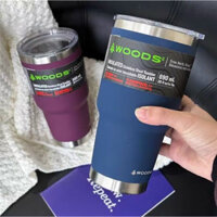 Ly giữ nhiệt WOODS, thương hiệu vô cùng nổi tiếng của Canada có tặng kèm ống hút inox