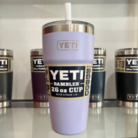 Ly giữ nhiệt YETI Rambler 25oz, 26oz Cup - Mug with Straw Lid - CHÍNH HÃNG (750ml)