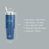 Ly Giữ Nhiệt Zonorm 900ml Cao, Ly Nước Giữ Nhiệt Inox 304 Cao Cấp [GDTH] [GDTH1]