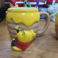 Ly Gốm Sứ Disney Winnie The Pooh 3D Ceramic Mug 500ml
