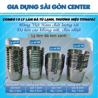 Ly làm nước đá tủ lạnh thương hiệu TiThafact, inox chính phẩm 201 sử dụng rất bền và an toàn