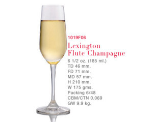 Ly Lexington Flute Champagne 1019F06 - 185 ml