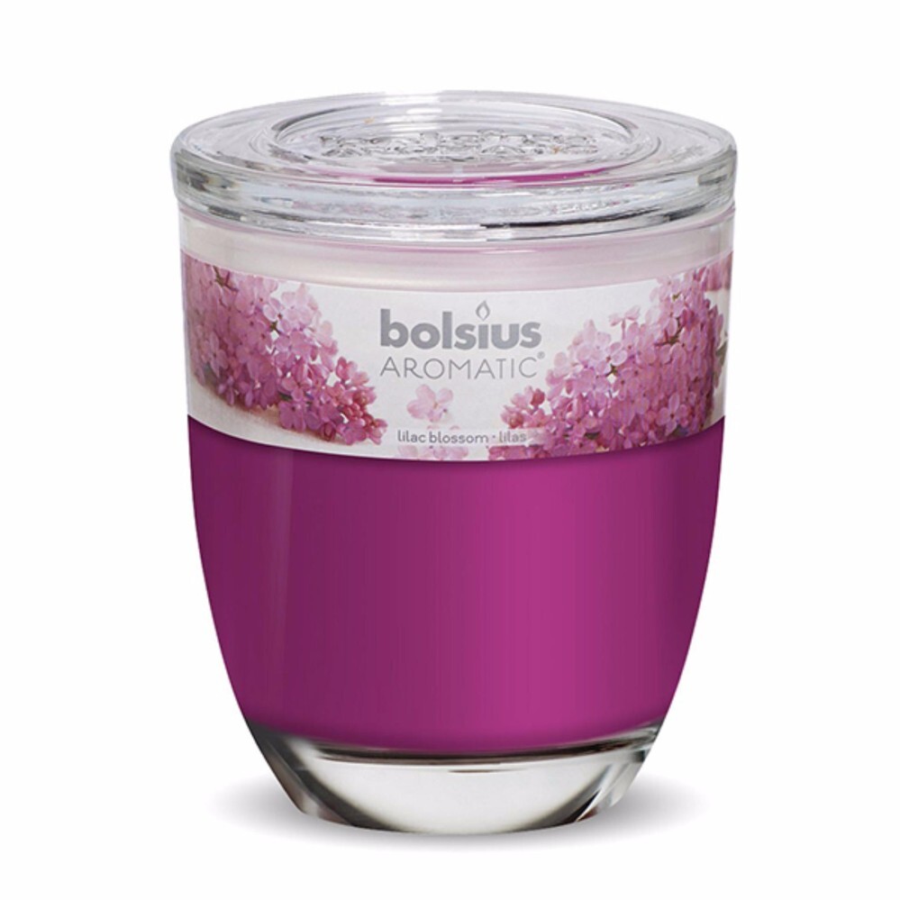 Ly nến thơm Bolsius Lilac Blossom BOL7884 295g hoa tử đinh hương