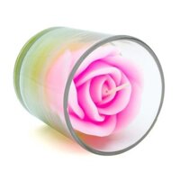 Ly nến thơm decor hoa hồng đổi màu đèn Led Eden Candle LED7508 (Hồng)