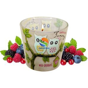 Ly nến thơm tinh dầu Bartek Funny Owls 115g QT00668 - hương quả ngọt