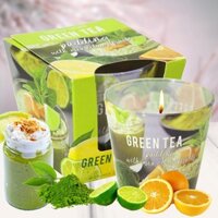 Ly Nến Thơm Tinh Dầu Bartek Green Tea 115g.Matcha Trà Xanh.Khử mùi,Nến tinh dầu cao cấp nhập khẩu châu âu.