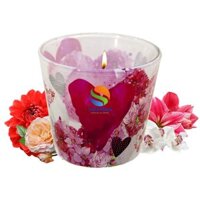 Ly nến thơm tinh dầu Bartek Flowers Hearts 115g QT00669 - hoa păng xê, nến trang trí, thơm phòng, thư giãn, khử mùi giao mẫu ngẫu nhiên