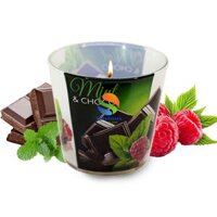 Ly nến thơm tinh dầu Bartek Mint Pear &amp; Choco 115g QT024464 - sôcôla bạc hà, nến trang trí, thơm phòng, thư giãn, khử mùi giao mẫu ngẫu nhiên
