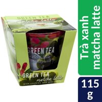 Ly nến thơm tinh dầu Bartek Green Tea 115g - matcha trà xanh, giúp thơm phòng thư giãn và khử mùi