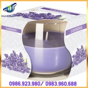 Ly nến thơm tinh dầu Bispol Lavender 100g QT024458 - hoa oải hương